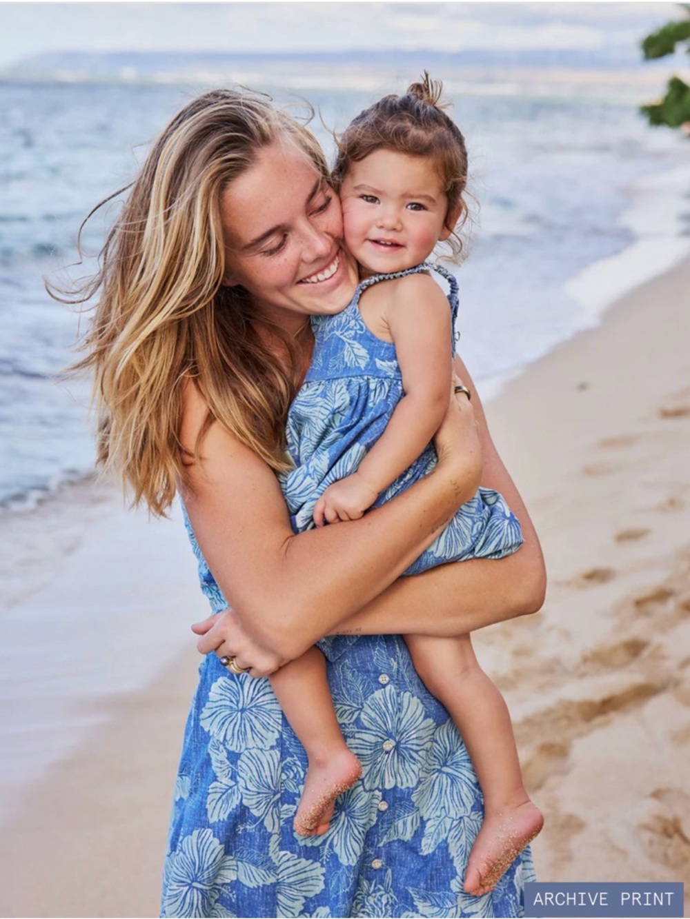 ALOHA BISCUS EMELINE DRESS - Blue Midi Reyn Spooner Dress - Picture 7 of 9